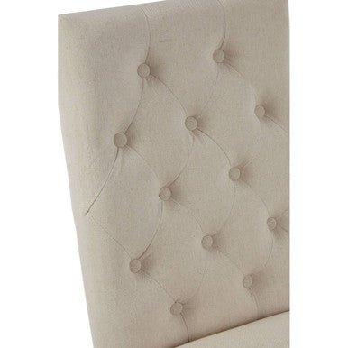 Lyon Beige Linen Dining Chair - Joe’s Haven