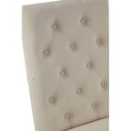 Lyon Beige Linen Dining Chair - Joe’s Haven