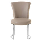 Eliza Grey Faux Leather Dining Chair - Joe’s Haven