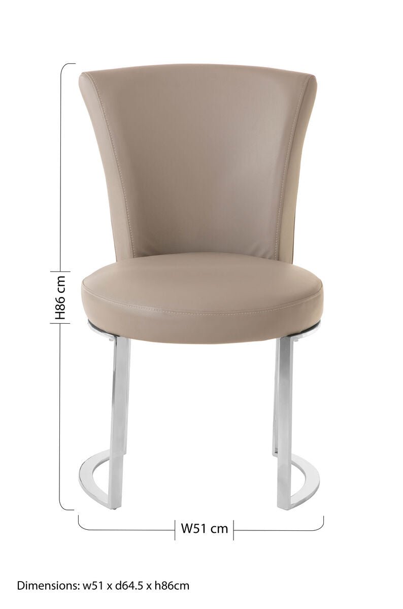 Eliza Grey Faux Leather Dining Chair - Joe’s Haven