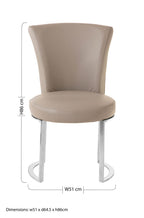Eliza Grey Faux Leather Dining Chair - Joe’s Haven