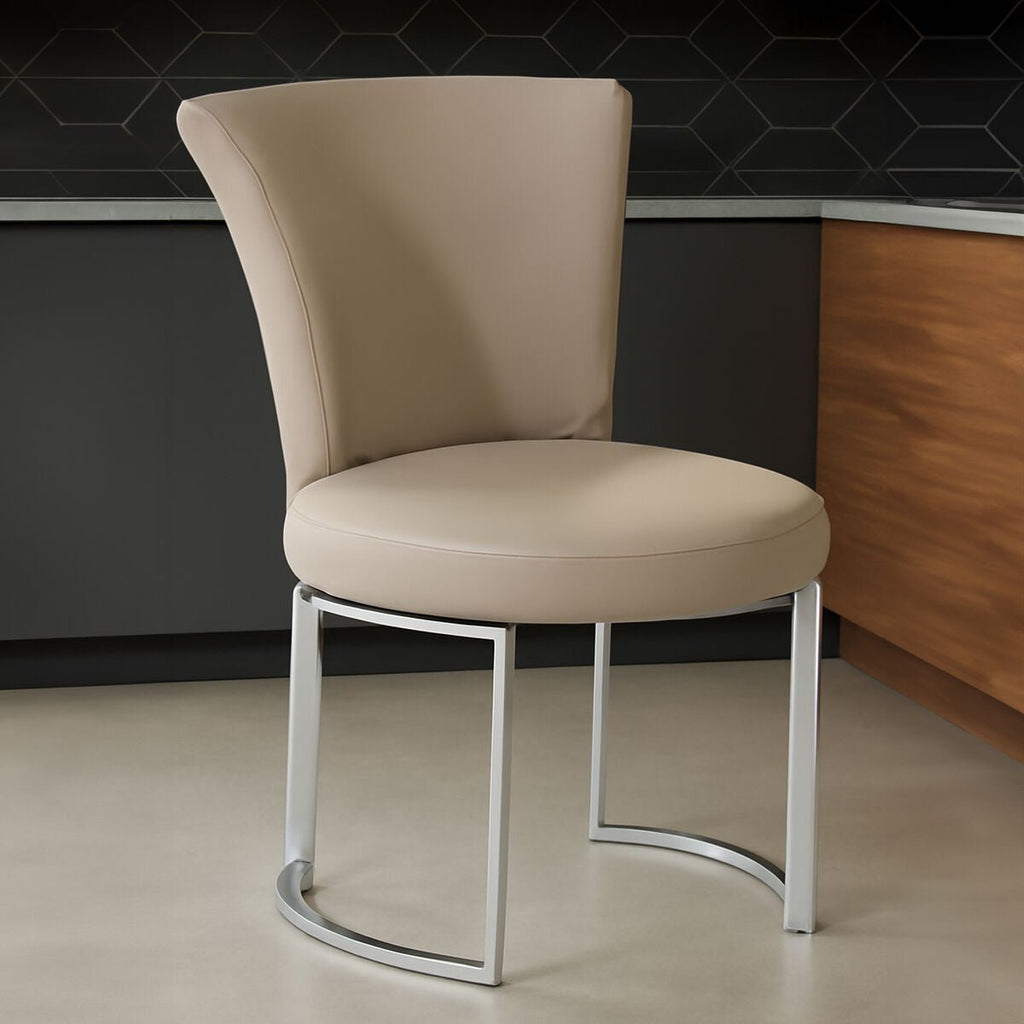 Eliza Grey Faux Leather Dining Chair - Joe’s Haven