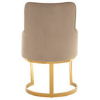 Eliza Beige Velvet Dining Chair - Joe’s Haven