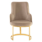 Eliza Beige Velvet Dining Chair - Joe’s Haven