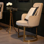 Eliza Beige Velvet Dining Chair - Joe’s Haven