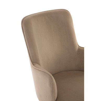 Eliza Beige Velvet Dining Chair - Joe’s Haven