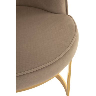 Eliza Beige Velvet Dining Chair - Joe’s Haven