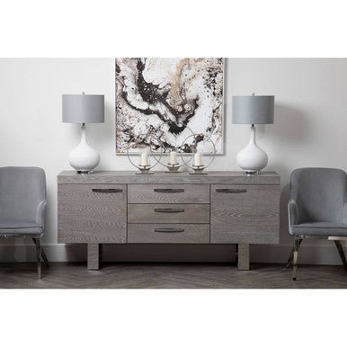 Eliza Grey Velvet Dining Chair With Silver Finish Legs - Joe’s Haven