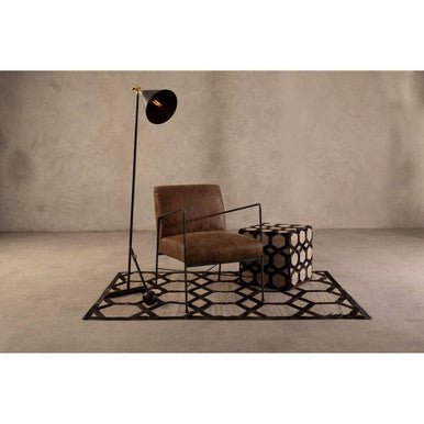 Hoxton Brown Leather Lounge Chair - Joe’s Haven