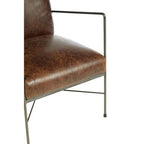 Hoxton Brown Leather Lounge Chair - Joe’s Haven