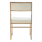 Mian Milky White Velvet Dining Chair - Joe’s Haven