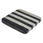 Sura Set Of 4 Cream And Black Marble Coasters - Joe’s Haven