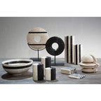 Sura Set Of 4 Cream And Black Marble Coasters - Joe’s Haven