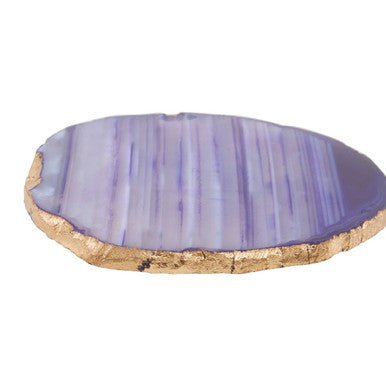 Bowerbird Agata Blue And Gold Coasters - Joe’s Haven