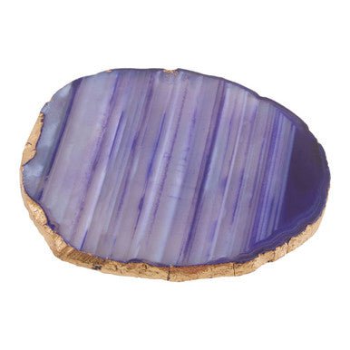 Bowerbird Agata Blue And Gold Coasters - Joe’s Haven