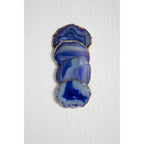 Bowerbird Agata Blue And Gold Coasters - Joe’s Haven