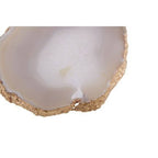 Bowerbird Agata Set of 4 Agate Grey and Gold Coasters - Joe’s Haven
