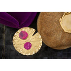 Bowerbird Agata Set of 4 Agate Pink and Gold Coasters - Joe’s Haven