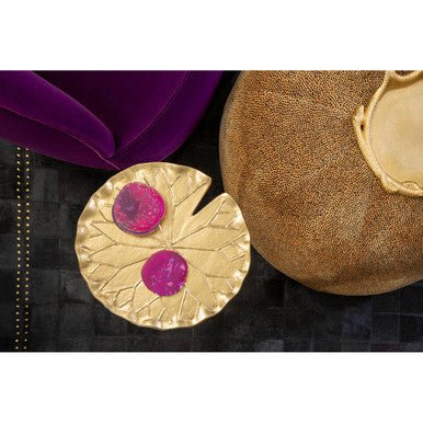 Bowerbird Agata Set of 4 Agate Pink and Gold Coasters - Joe’s Haven