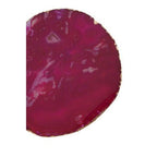 Bowerbird Agata Set of 4 Agate Pink and Gold Coasters - Joe’s Haven
