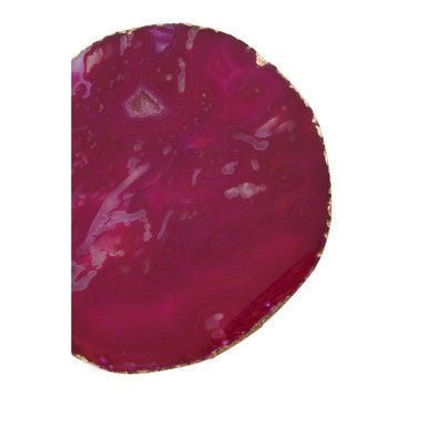 Bowerbird Agata Set of 4 Agate Pink and Gold Coasters - Joe’s Haven