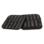 Celina Set Of Four Square Black and Gold Coasters - Joe’s Haven