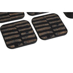 Celina Set Of Four Square Black and Gold Coasters - Joe’s Haven
