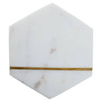 Sena Set Of Four White Marble Coasters - Joe’s Haven