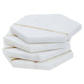 Sena Set Of Four White Marble Coasters - Joe’s Haven