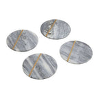 Kira Set of Four Grey Marble Coasters - Joe’s Haven