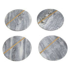 Kira Set of Four Grey Marble Coasters - Joe’s Haven