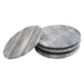 Kira Set of Four Grey Marble Coasters - Joe’s Haven