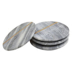 Kira Set of Four Grey Marble Coasters - Joe’s Haven