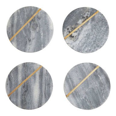 Kira Grey Marble Coasters - Joe’s Haven