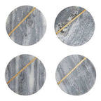 Kira Grey Marble Coasters - Joe’s Haven