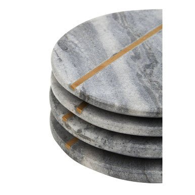 Kira Grey Marble Coasters - Joe’s Haven