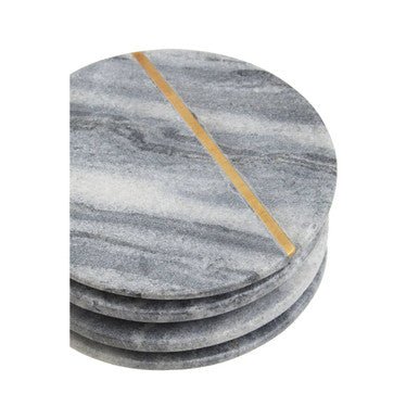 Kira Grey Marble Coasters - Joe’s Haven
