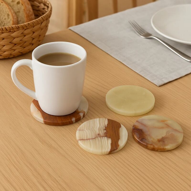 Oleena Set Of Four Onyx Coasters - Joe’s Haven