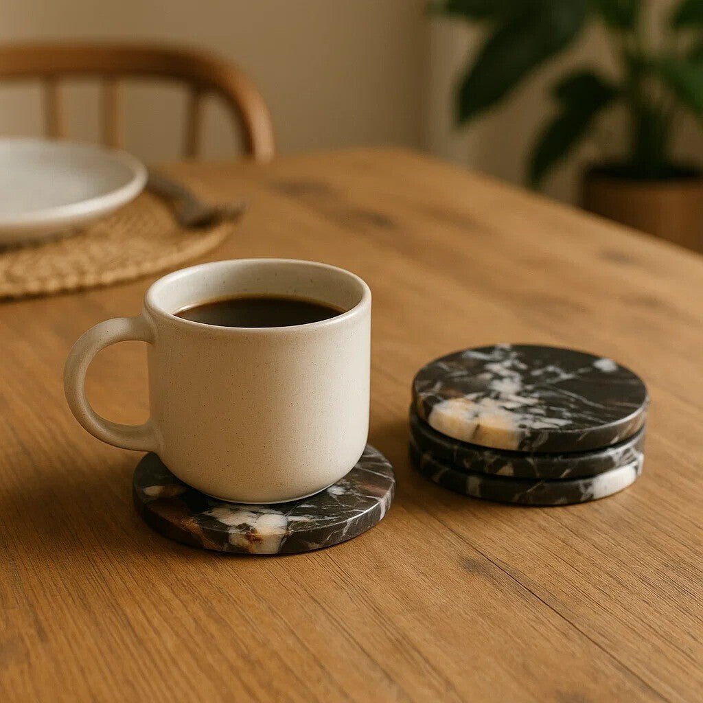 Salmo Set of 4 Marble Coasters - Joe’s Haven