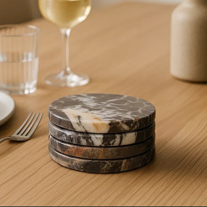 Salmo Set of 4 Marble Coasters - Joe’s Haven