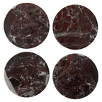 Salmo Set of 4 Red Marble Coasters - Joe’s Haven