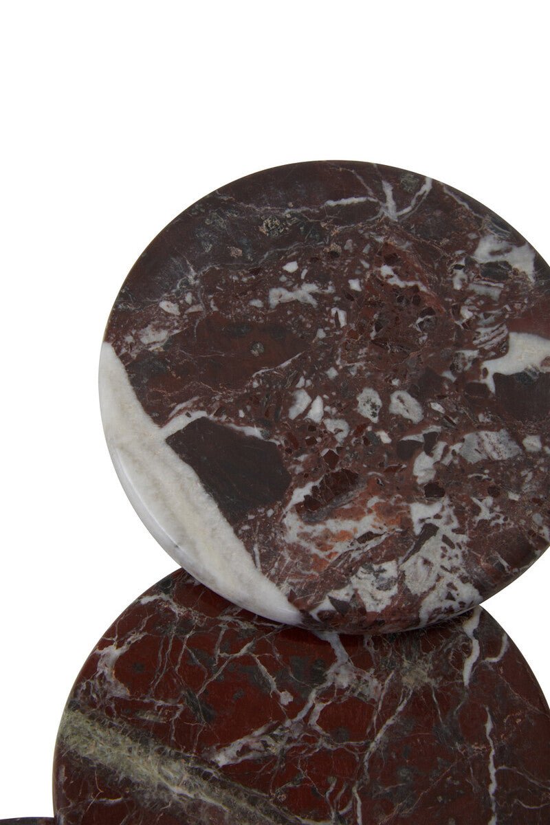 Salmo Set of 4 Red Marble Coasters - Joe’s Haven