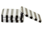 Soma Set of Four Square Striped Coasters - Joe’s Haven