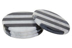 Soma Set of Four Round Striped Coasters - Joe’s Haven