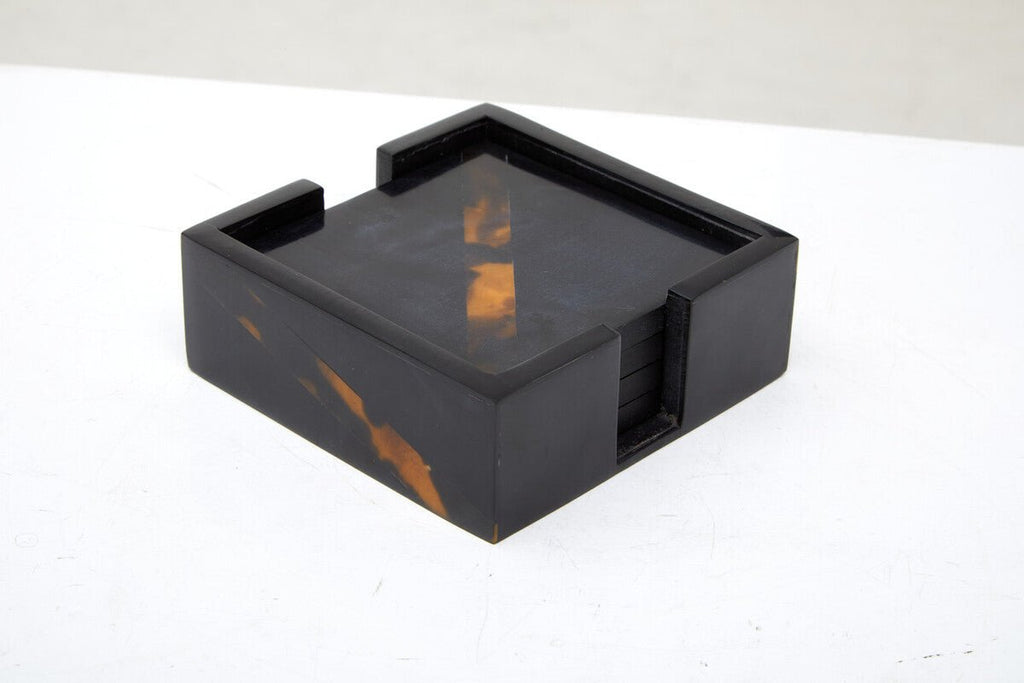 Roma Set Of Four Tortoise Shell Coasters - Joe’s Haven