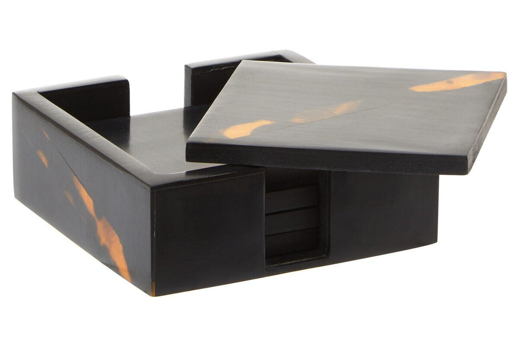 Roma Set Of Four Tortoise Shell Coasters - Joe’s Haven