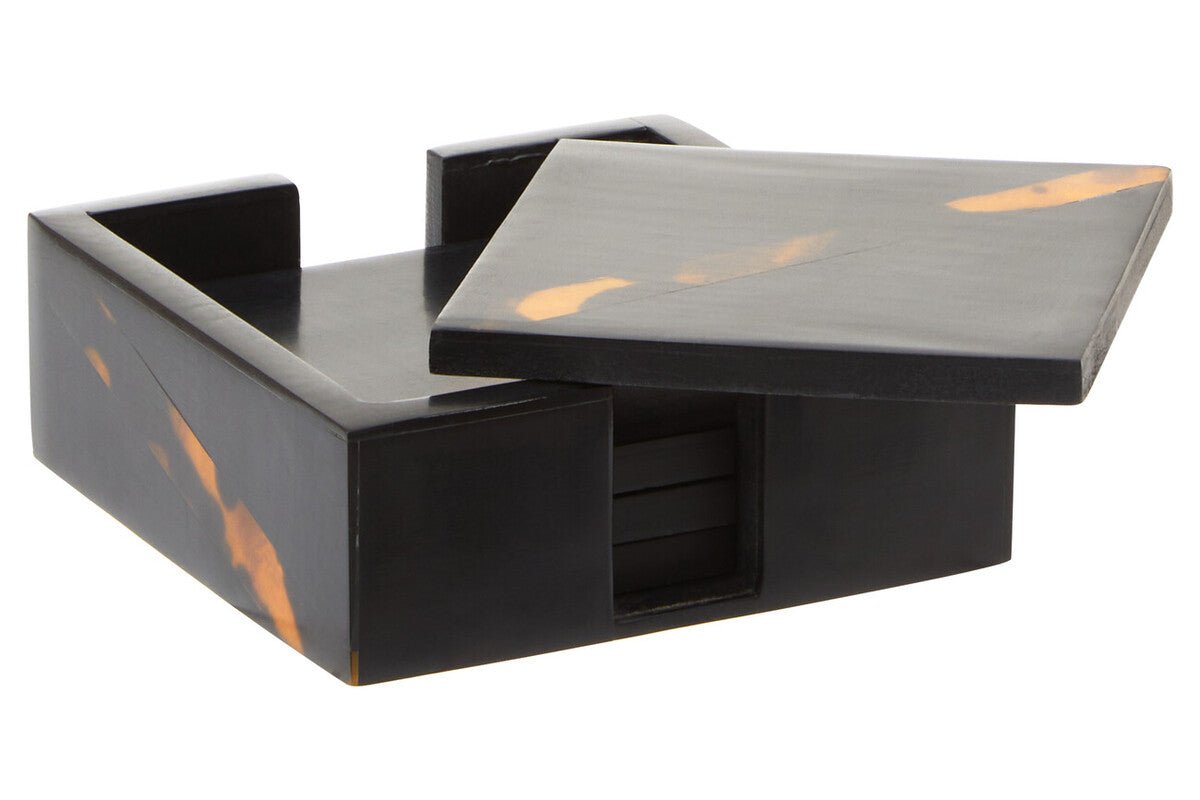 Roma Set Of Four Tortoise Shell Coasters - Joe’s Haven