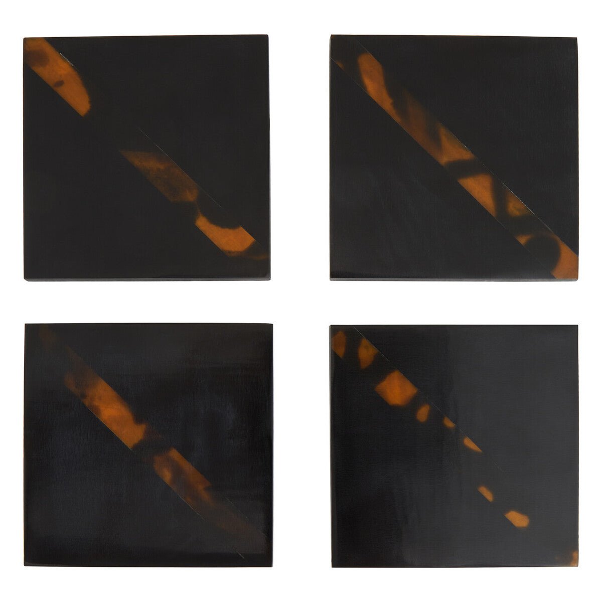 Roma Set Of Four Tortoise Shell Coasters - Joe’s Haven