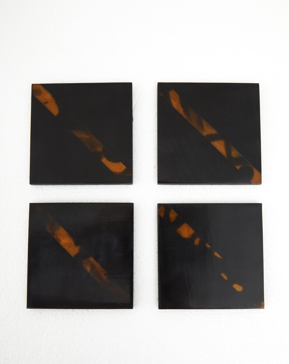 Roma Set Of Four Tortoise Shell Coasters - Joe’s Haven