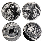 Helsa Set of Four Black And White Marble Coasters - Joe’s Haven
